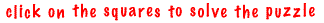 click on squares to solve puzzle